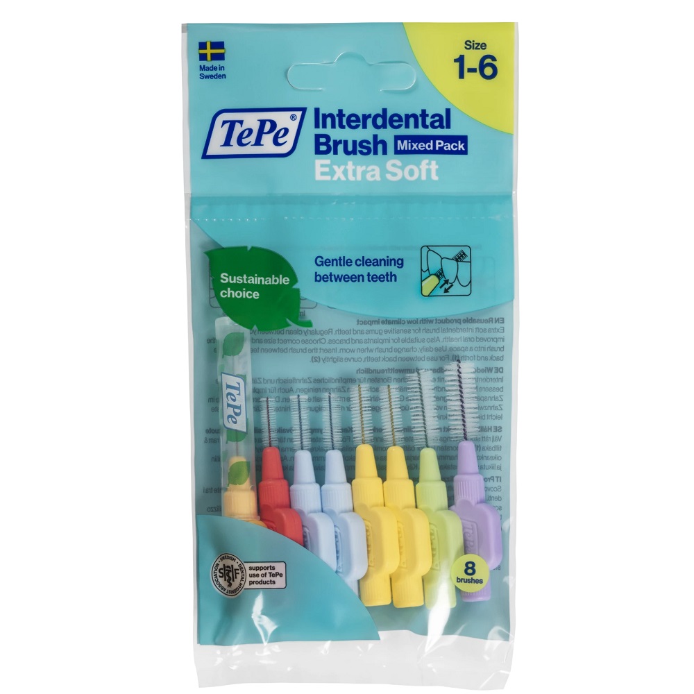 Extra Soft Mixed Pack Medzizubné Kefky 0,45-1,1 Mm 8 Ks