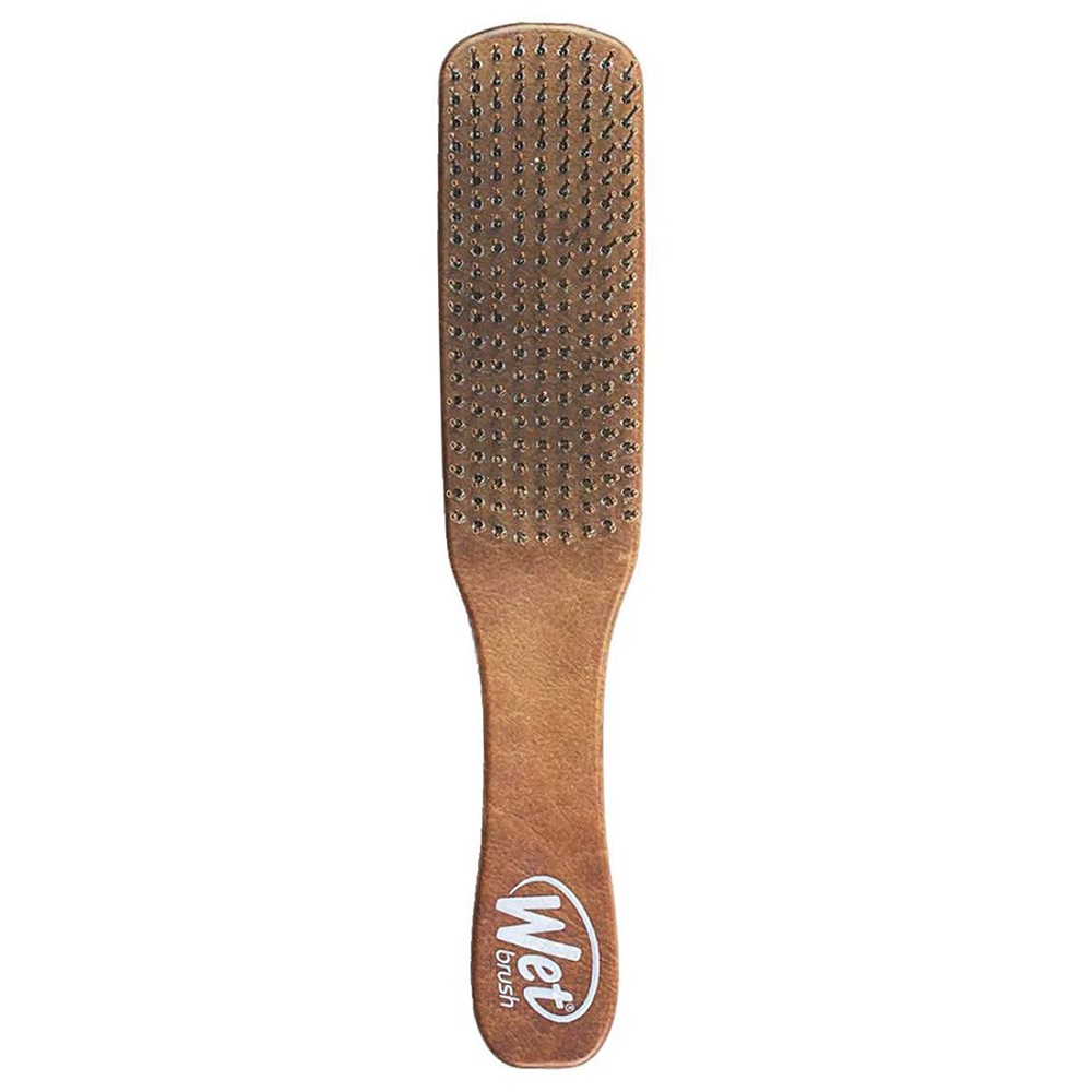 Mokrý Kartáč, Pánský Kartáč Na Vlasy Detangler Brown Leather
