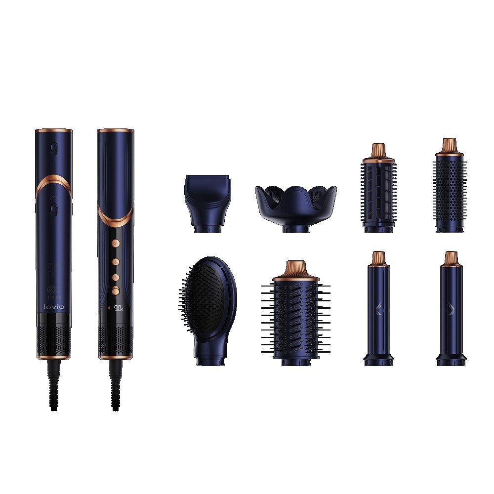 Multistyler AirStyle LVHS001BL Multistyler AirStyle – Fén A Kulma 8 V 1, Tmavě Modro-měděná, LVHS001BL