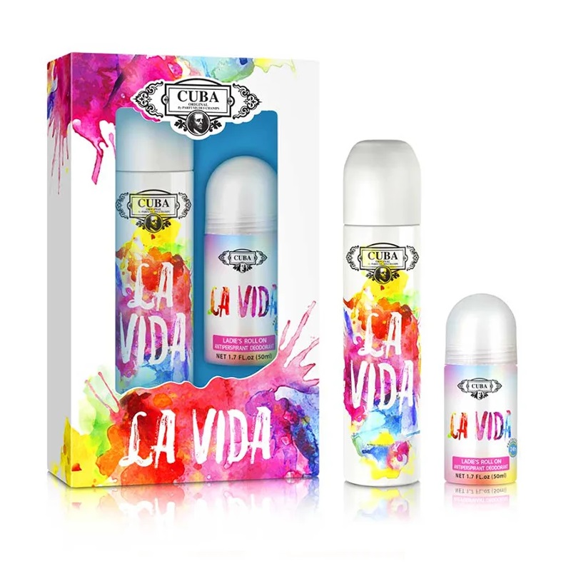 Cuba La Vida – Sada Pro žEny: Ve Spreji + Roll-on Deodorant