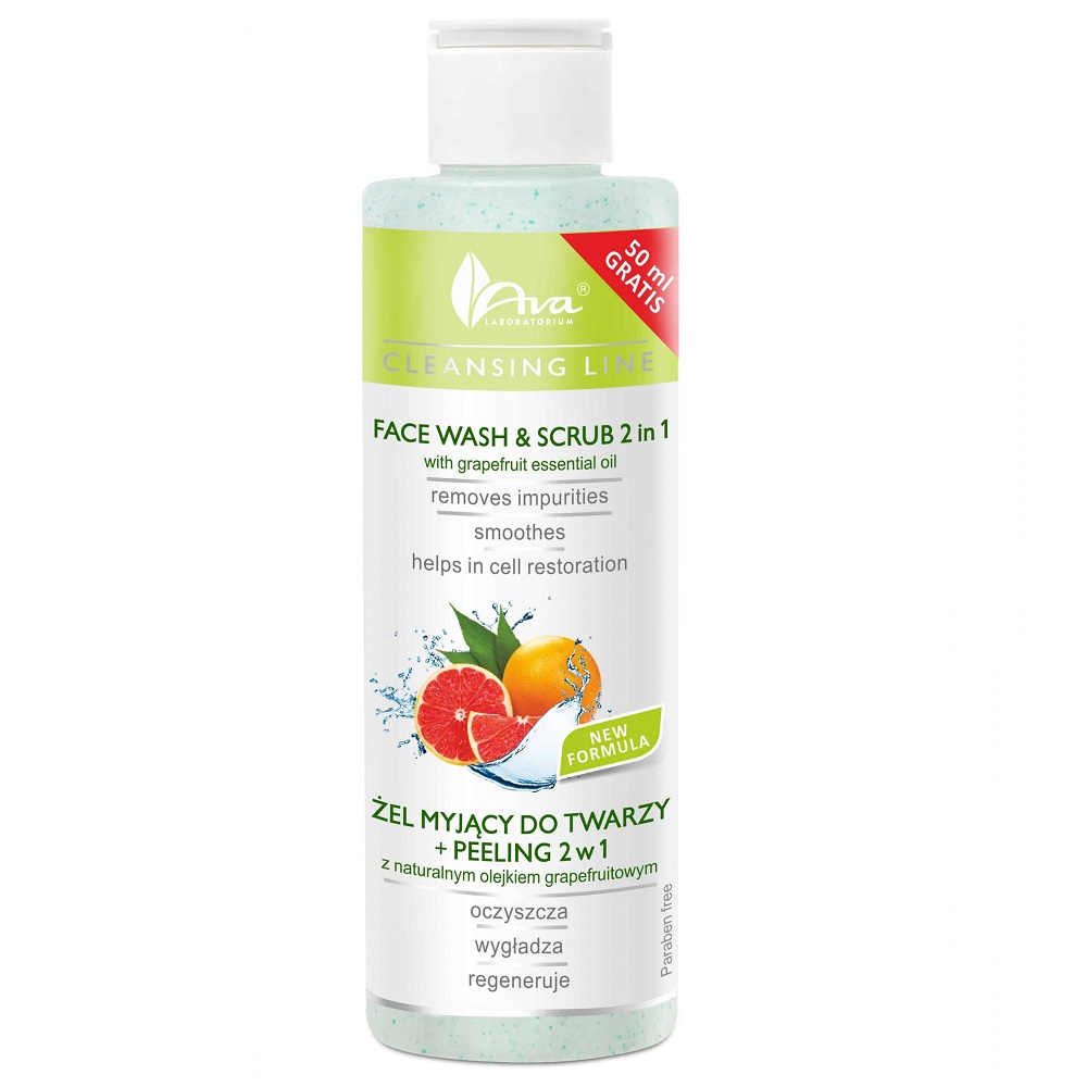 ČIsticí řAda čIsticí Gel Na Obličej + Peeling 2v1 S Přírodním Grapefruitovým Olejem