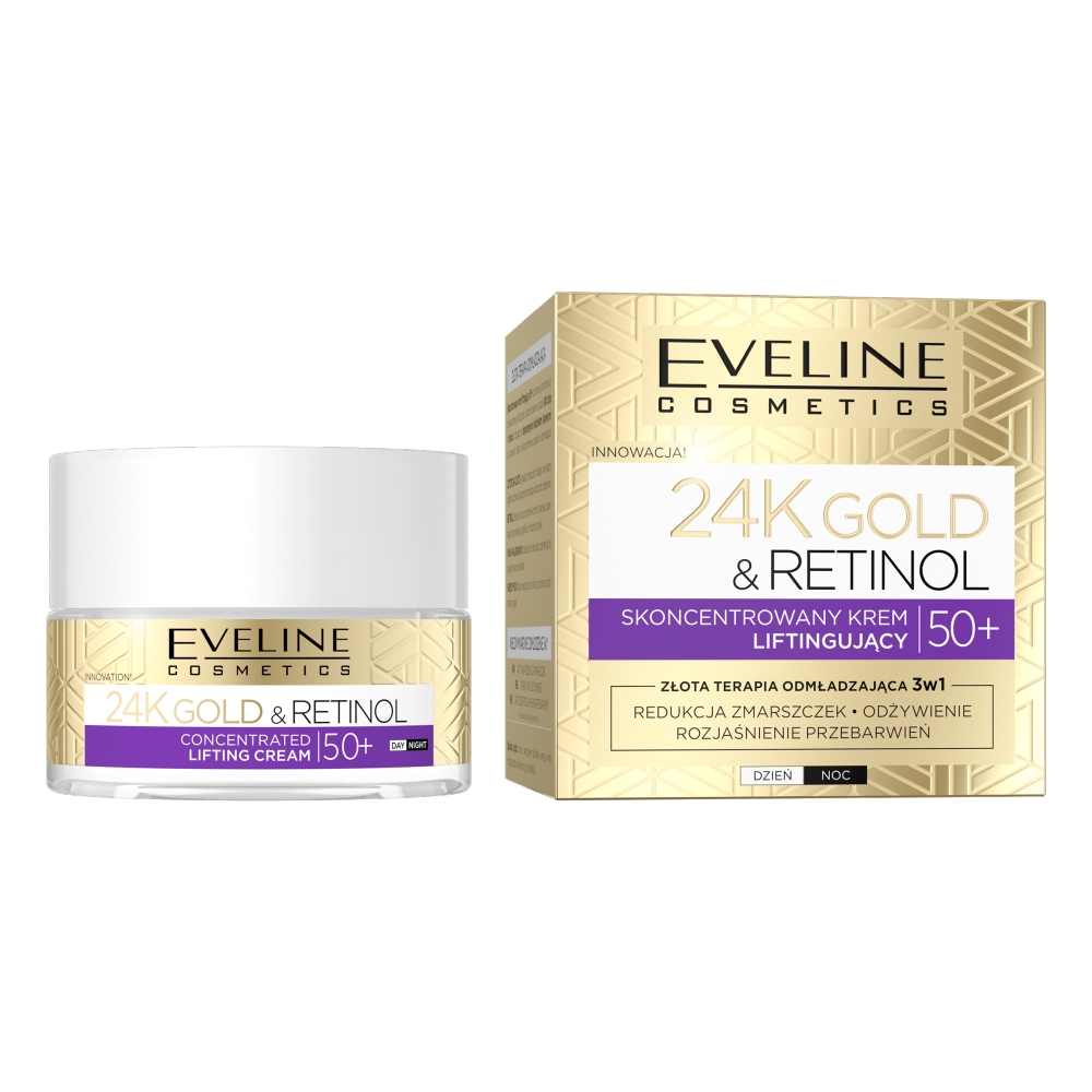 24k Gold &Koncentrovaný Liftingový Krém S Retinolem 50+