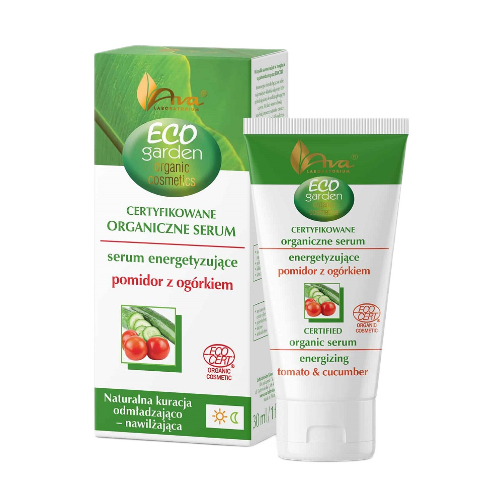 Ava Laboratory, Eco Garden Certifikované Organické Omlazující Sérum Z Rajčat A Okurky 35+