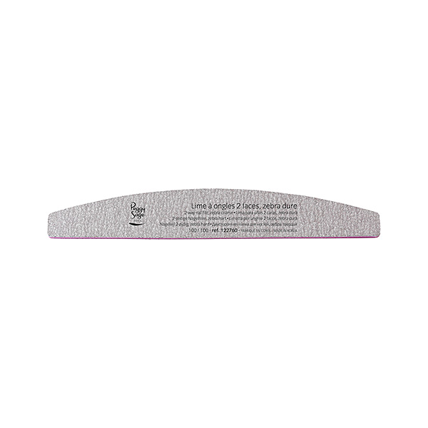 _2-Way Nail File Zebra Hrubý Oboustranný Pilník Na Nehty 100/180 Zebra 2