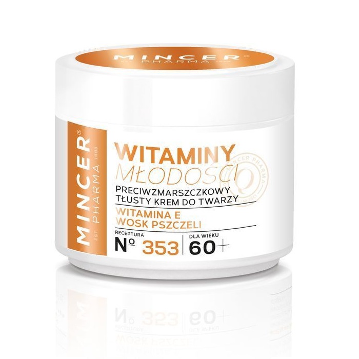 Vitamíny Mládí 60+ Krém Proti Vráskám Na Mastný Obličej č. 353 50 ml