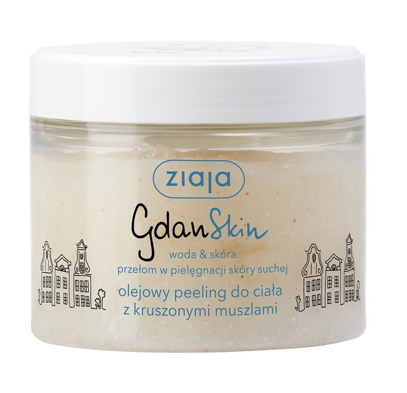 GdanSkin Olejový Tělový Peeling S Drcenými Mušlemi 300 ml