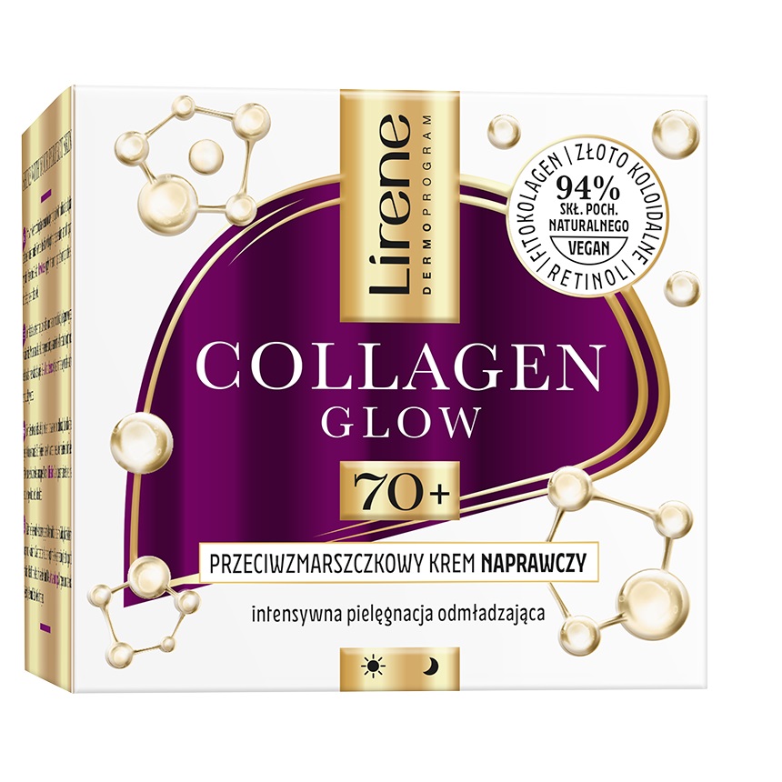 Regenerační Krém Proti Vráskám Collagen Glow 70+ 50 ml