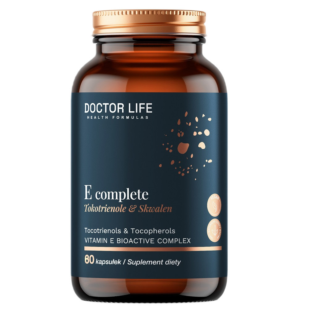 E-Complete SupraBio 8 Nová Generace Vitaminu E Doplněk Stravy 60 Kapslí