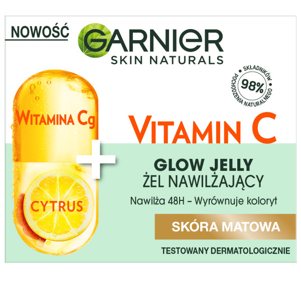 Skin Naturals Vitamin C Glow Jelly Hydratační Gel Na Obličej Vitamin Cg + Citrus