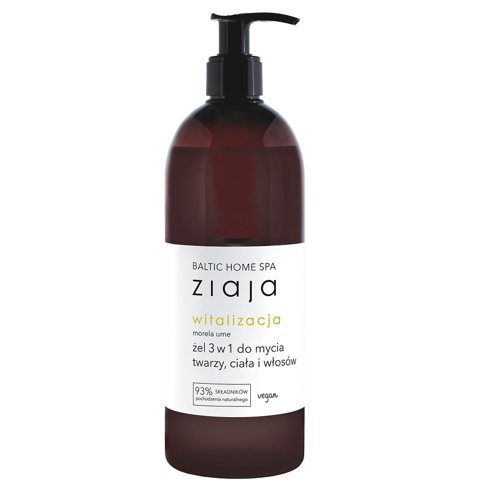 Baltic Home Spa Vitalizačný Gél 3 V 1 Na Umývanie Tváre, Tela A Vlasov Apricot Ume 500ml