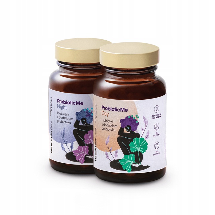 4HER ProbioticMe ProbioticMe Day+Night Priobiotic Ve Dvousložkovém Složení 60 Kapslí