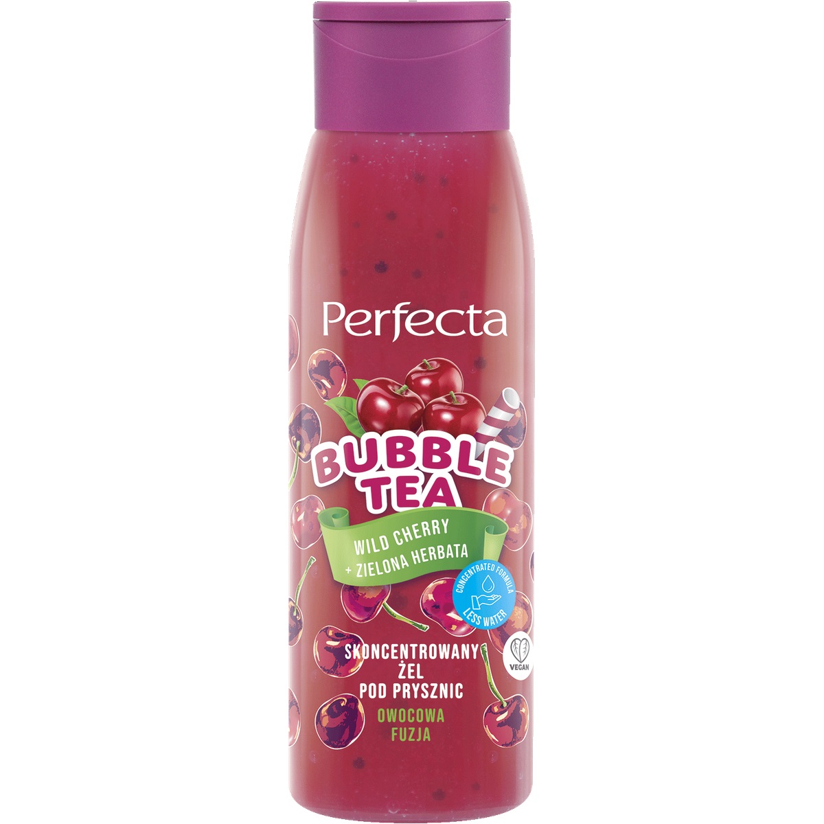 Bubble Tea Koncentrovaný Sprchový Gél Divoká čErešňa + Zelený čAj 400 Ml