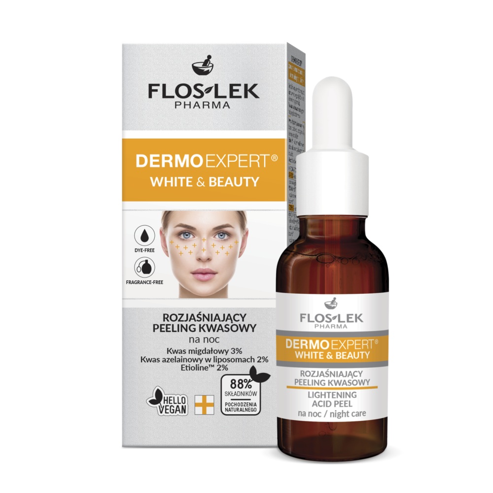 Dermo Expert White & Beauty Rozjasňujúci Nočný Kyslý Peeling 30 Ml