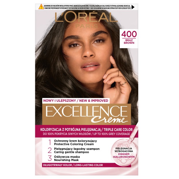 Excellence Creme Barva Na Vlasy 400 Brown 2