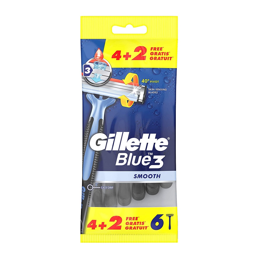 Blue 3 Hladké Jednorázové Holicí Strojky Pro Muže