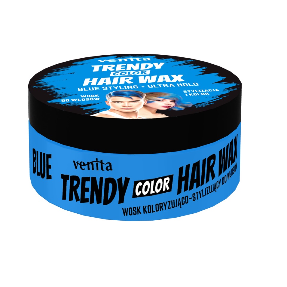 Trendy Color Hair Wax Barvicí Stylingový Vosk Blue