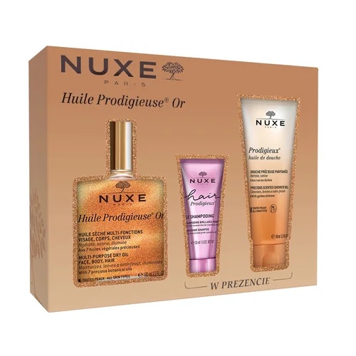 Zestawy Prezentowe Dla Kobiet Huile Prodigieuse Or – Sada: Suchý Olej 100 Ml + šAmpón Na Vlasy 30 Ml + Sprchový Olej 100 Ml