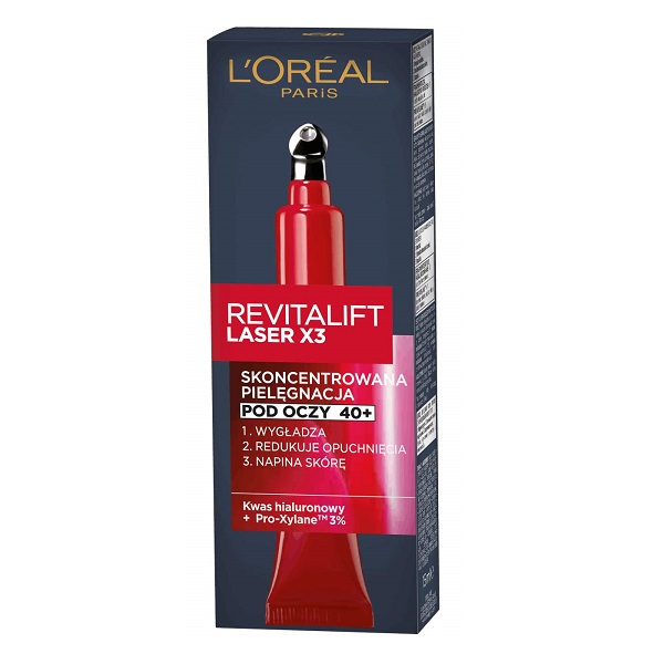 L'Oreal Paris, Revitalift Laser X3 Koncentrovaná Starostlivosť Proti Starnutiu Očí 15ml