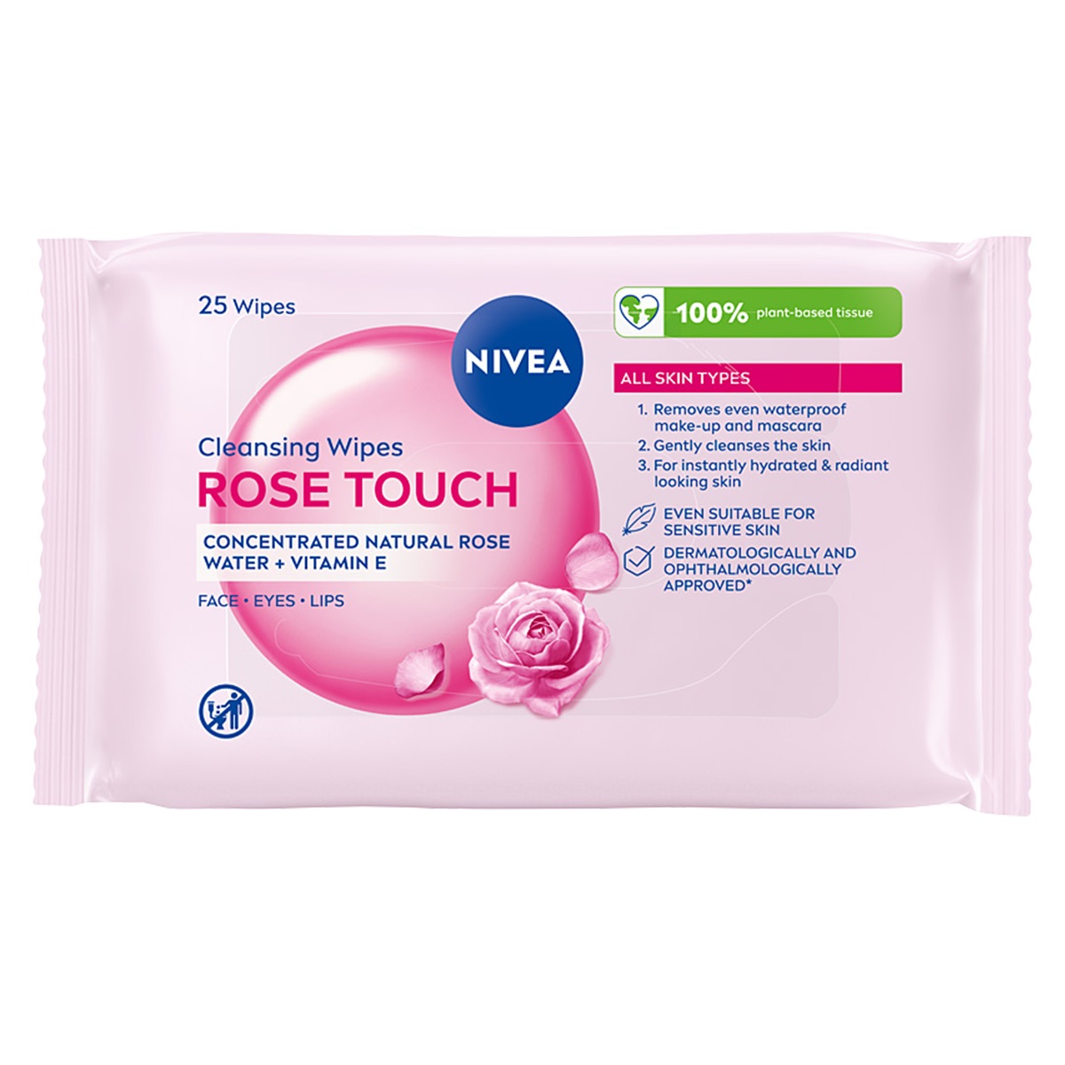 Rose Care ČIsticí Ubrousky 3 V 1, 25 Kusů