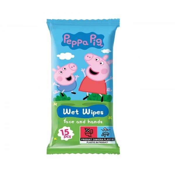 Prasátko Peppa, Jahoda Vlhčené Ubrousky Na Obličej A Ruce .