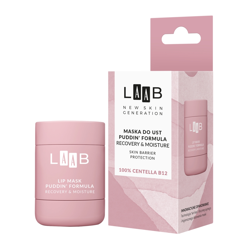 LAAB Maska Na Rty S Pudinkovou Formulí Recovery Amp; Moisture