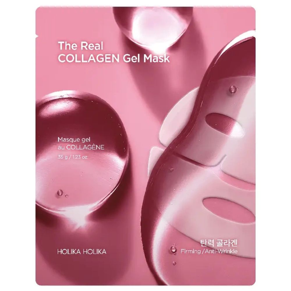 The Real Kolagenová Gelová Maska Noční Hydrogelová Maska Pro Zlepšení Elasticity 35 g