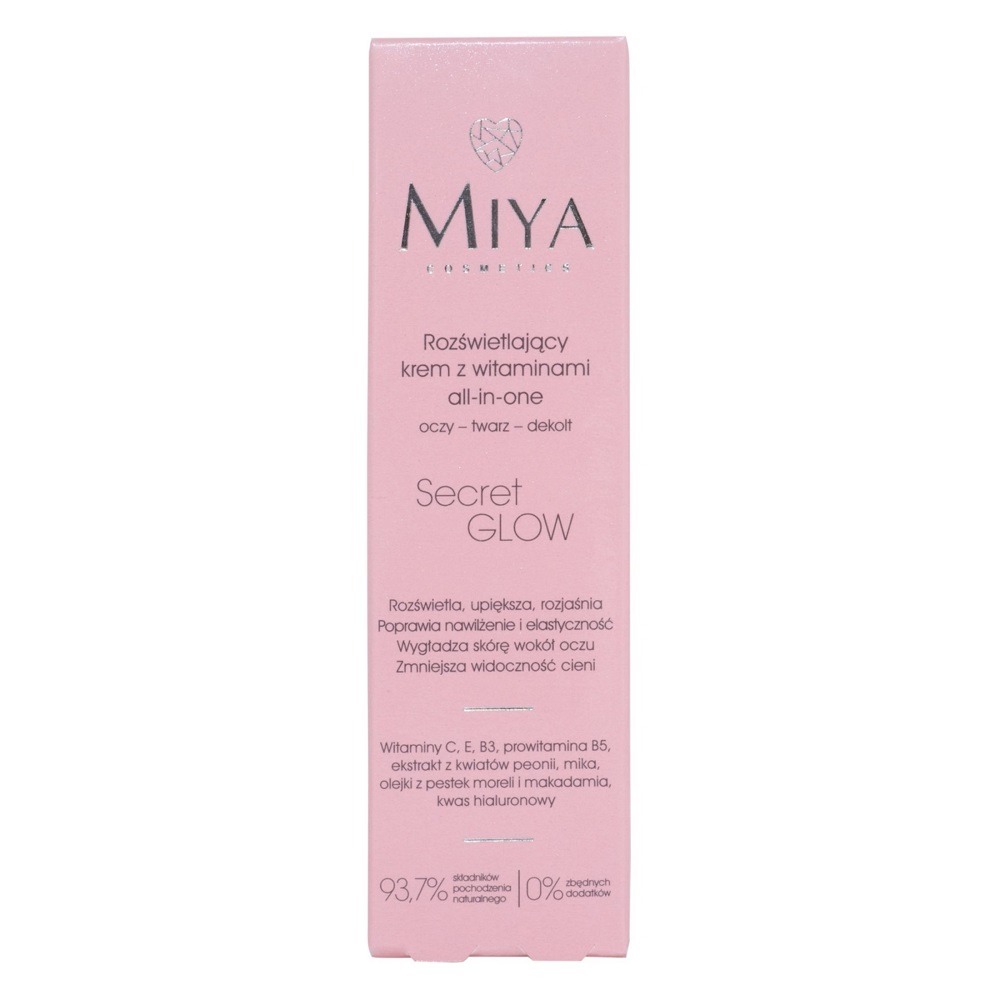 MIYA_Secret Glow Rozjasňující Krém S Vitamíny Oči Obličej Dekolt 30 ml