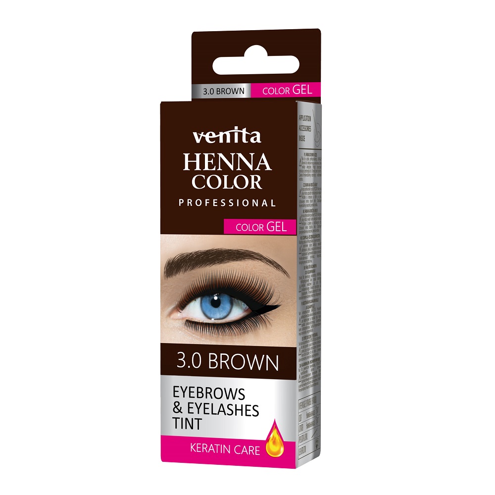 Henna Color Gel Gelová Barva Na Obočí A řAsy 1.0 Black 2