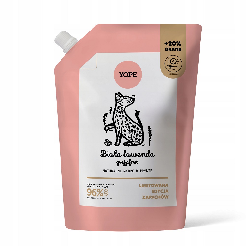 Refill Naturalnego Mydła Do Rąk Náplň Do Dávkovače Přírodního Tekutého Mýdla Bílá Levan…