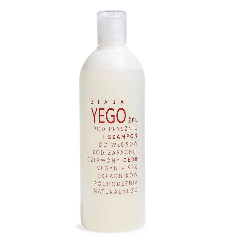 Sprchový Gel A ŠAmpon Na Vlasy Yego „ČErvený Céder“