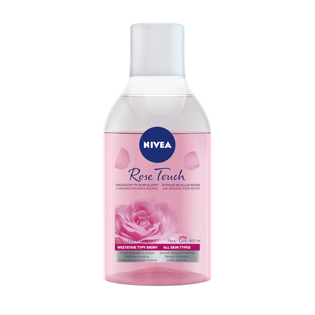 Rose Touch Micelárna Dvojfázová Pleťová Voda S Organickou Ružovou Vodou 400 Ml