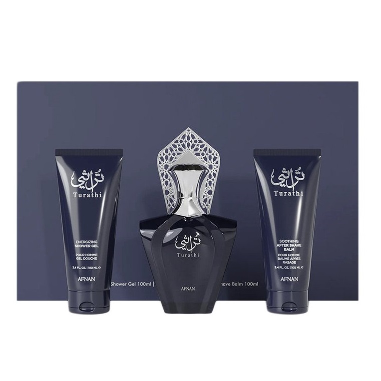 Turathi Blue Pour Homme Sada Ve Spreji + Sprchový Gel + Balzám Po Holení 90 ml