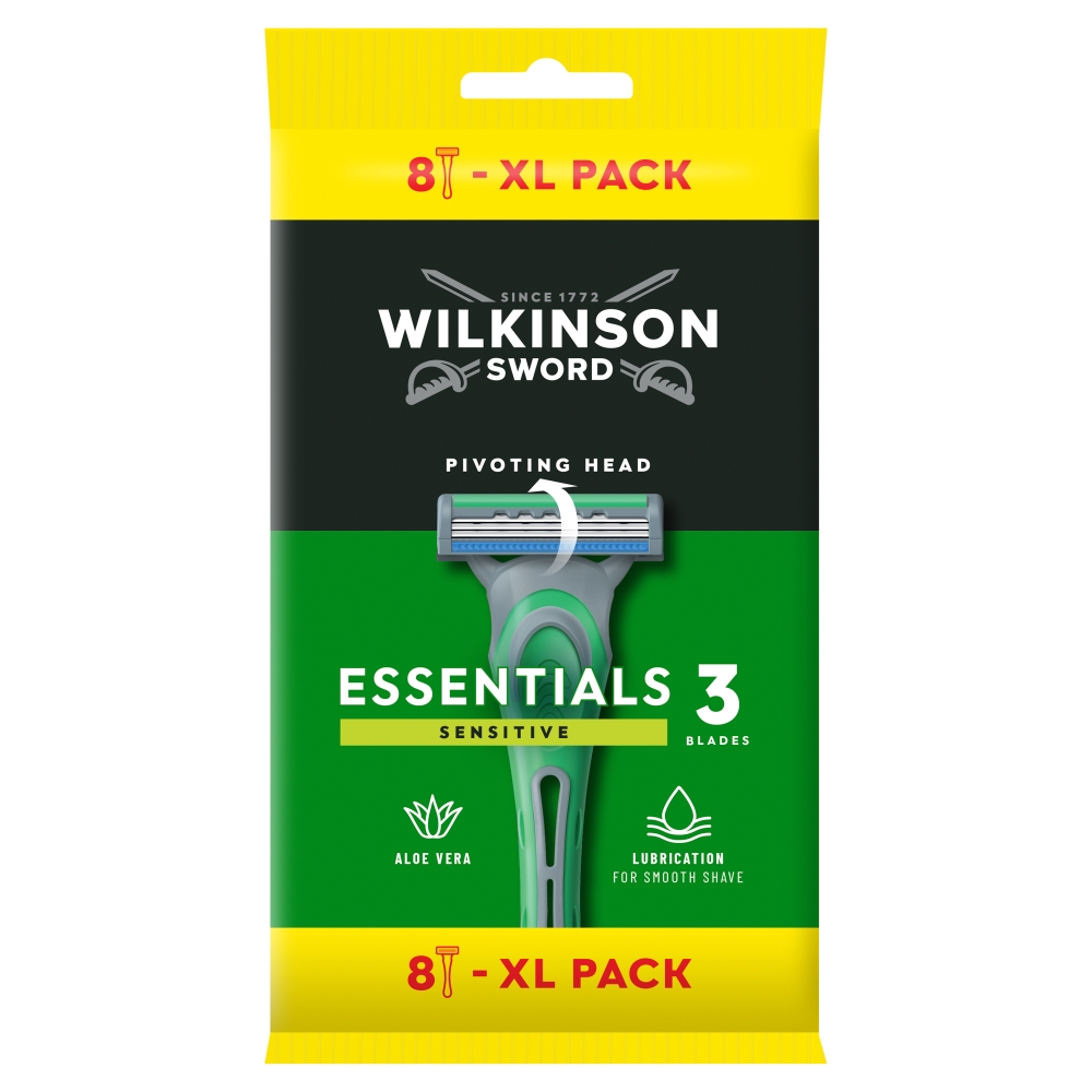 Extra Essential 3 Sensitive Jednorázové Holicí Strojky Pro Muže