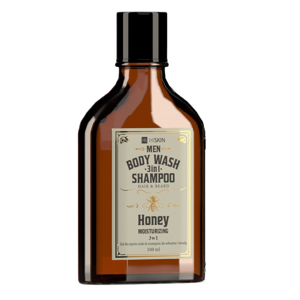 Pánské Tělové Mléko Whisky A šAmpon Na Vlasy A Vousy 3v1 Honey 100 ml