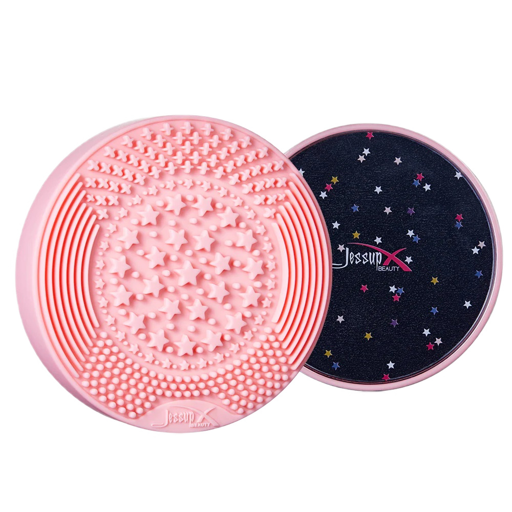 _Wet&Dry Brush Cleaner Sponge Růžová