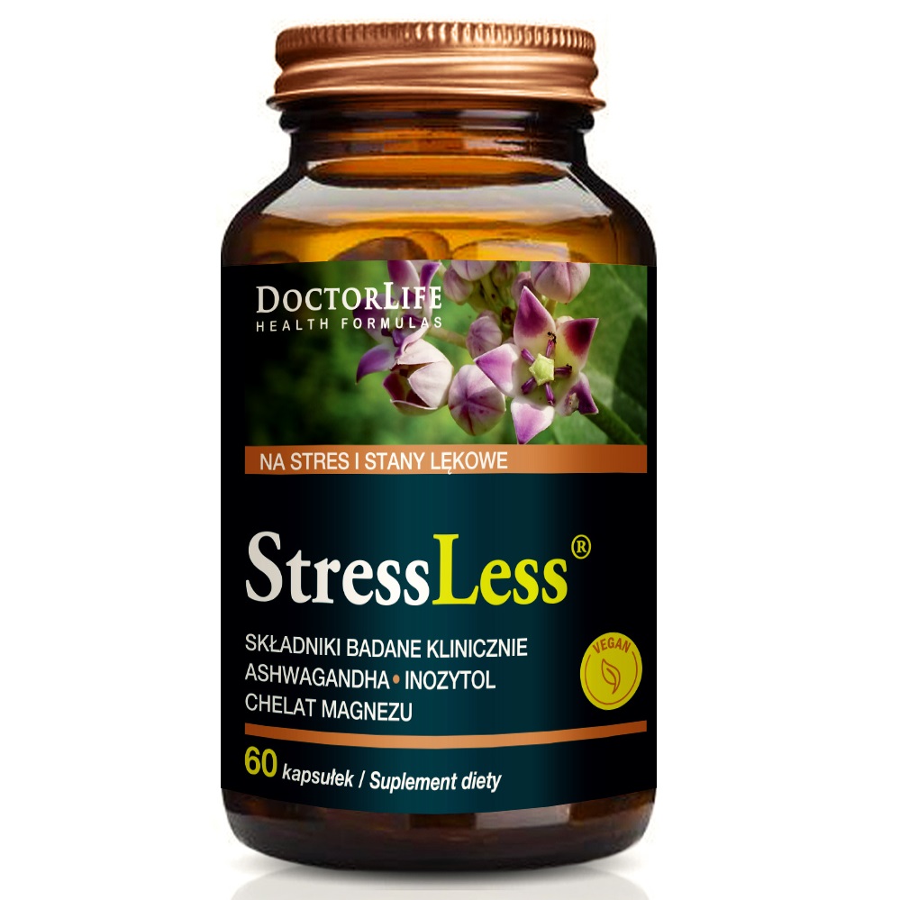 StressLess Pro Stres A úZkost Doplněk Stravy 60 Kapslí