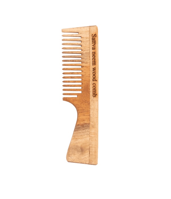 Neem Wood Comb Indický Medový Hrebeň Na Vlasy 19 Cm