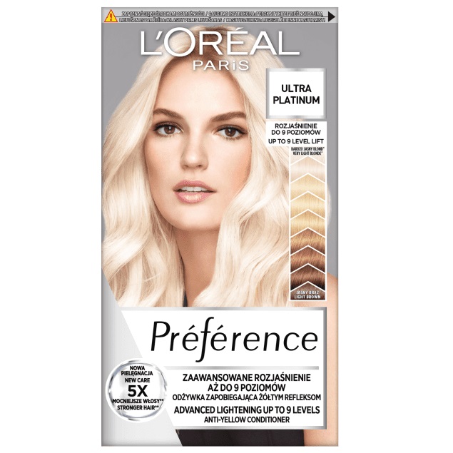 Odbarvovač Na Vlasy Preference Ultra Platinum