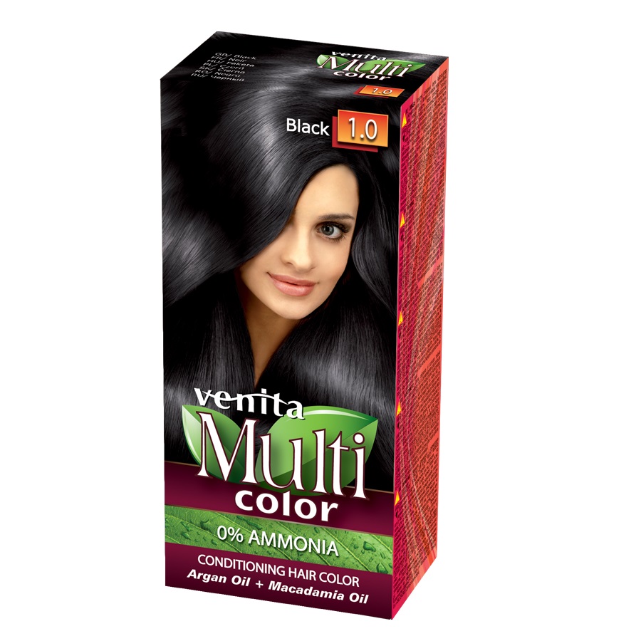 MultiColor Starostlivosť Farbivo Na Vlasy 1.0 Black 100 ml