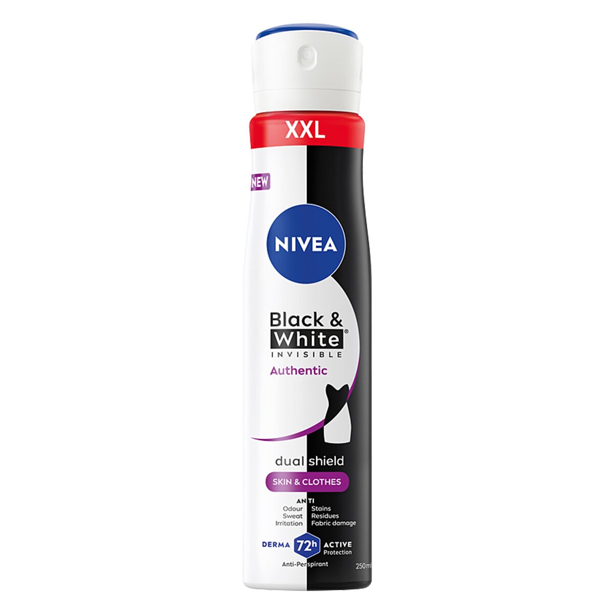Black&White Invisible Authentic Antiperspirant Ve Spreji