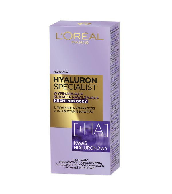 L'Oreal Paris, Hyaluron Specialist Očný Krém, Hydratační Výplň 15ml