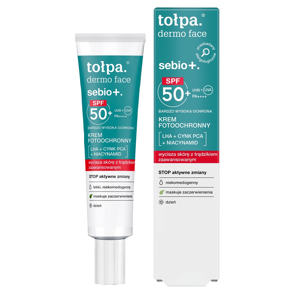 Tolpa Dermo Face Sebio+ Fotoprotektivní Krém SPF50+