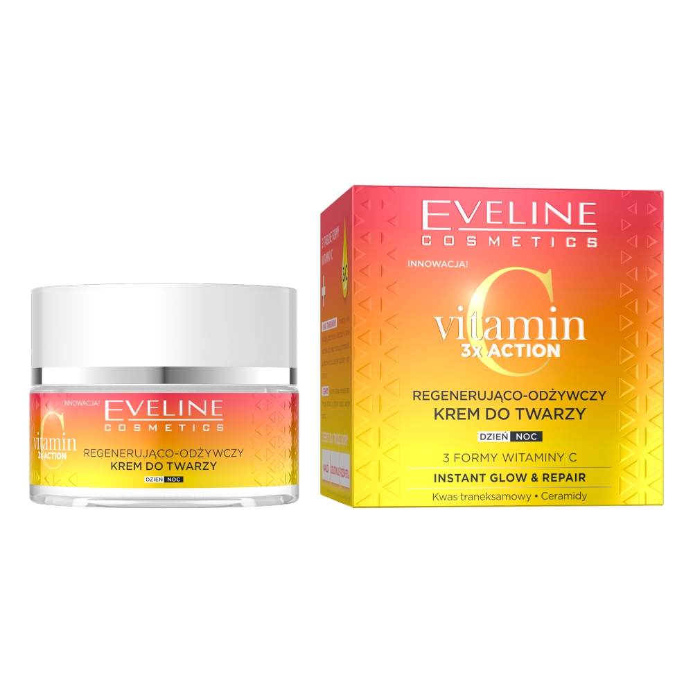 Rozjasňujúci A Upokojujúci Krém Na Tvár S Vitamínom C 3x Action 2