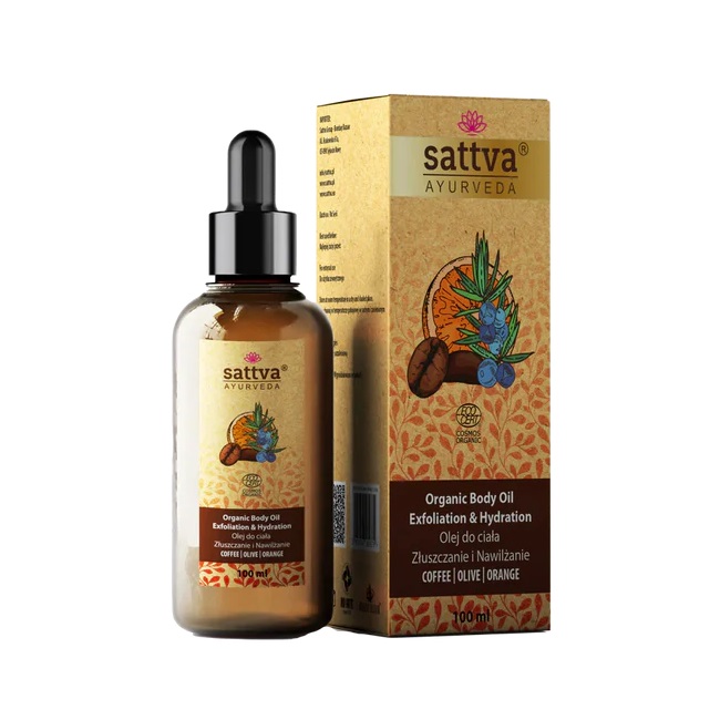 Organic Body Oil Organický Masážní Olej Na Tělo Káva A Pomeranč
