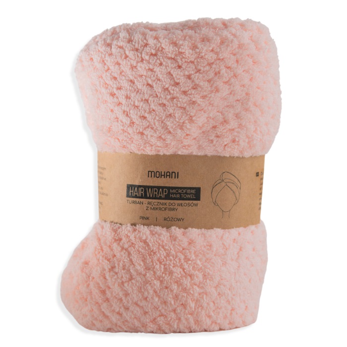 _Hair Wrap Turban-mikrovláknový Ručník Na Vlasy Pink