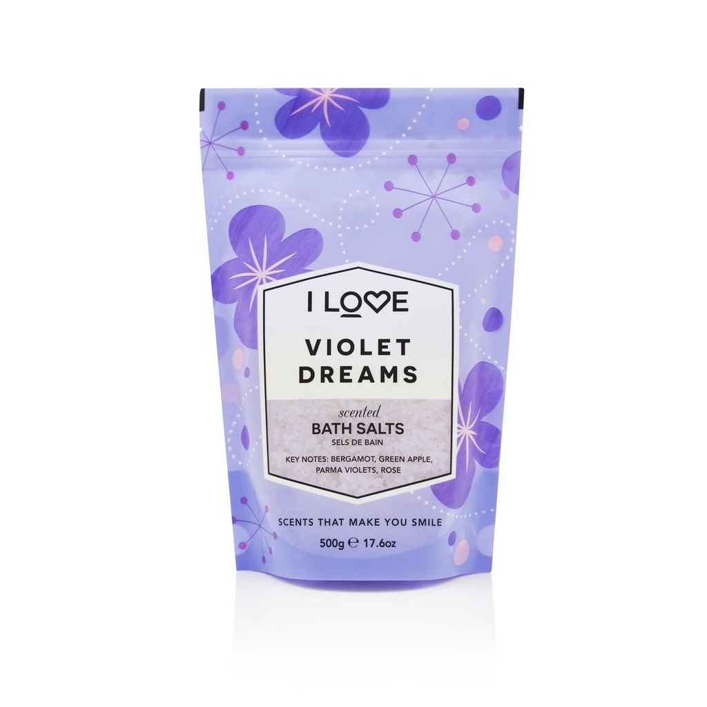 Vonné Soli Do Koupele Uklidňující A Relaxační Koupelová Sůl Violet Dreams 500 g
