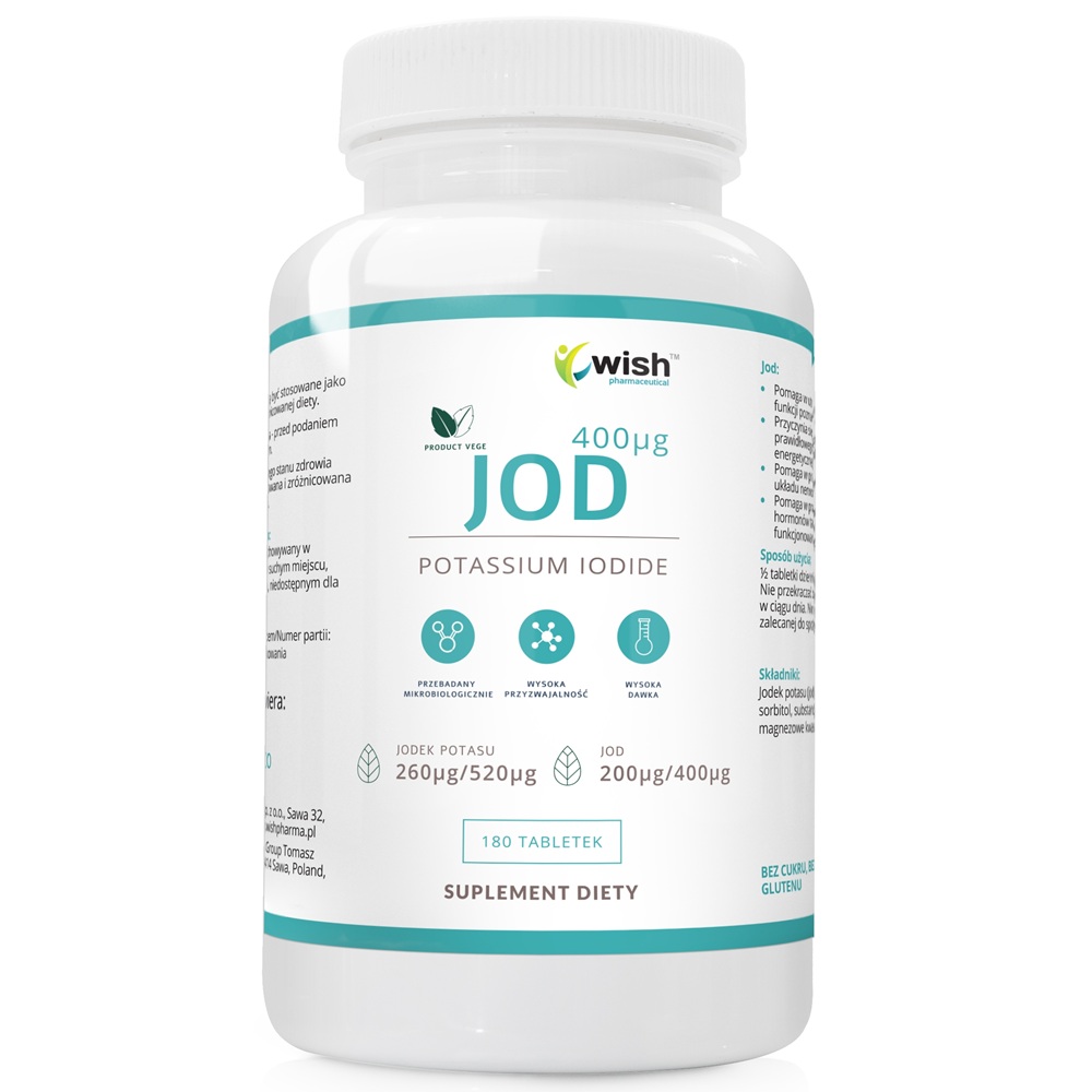 Jod Jodid Draselný 400mcg Doplněk Stravy 180 Tablet