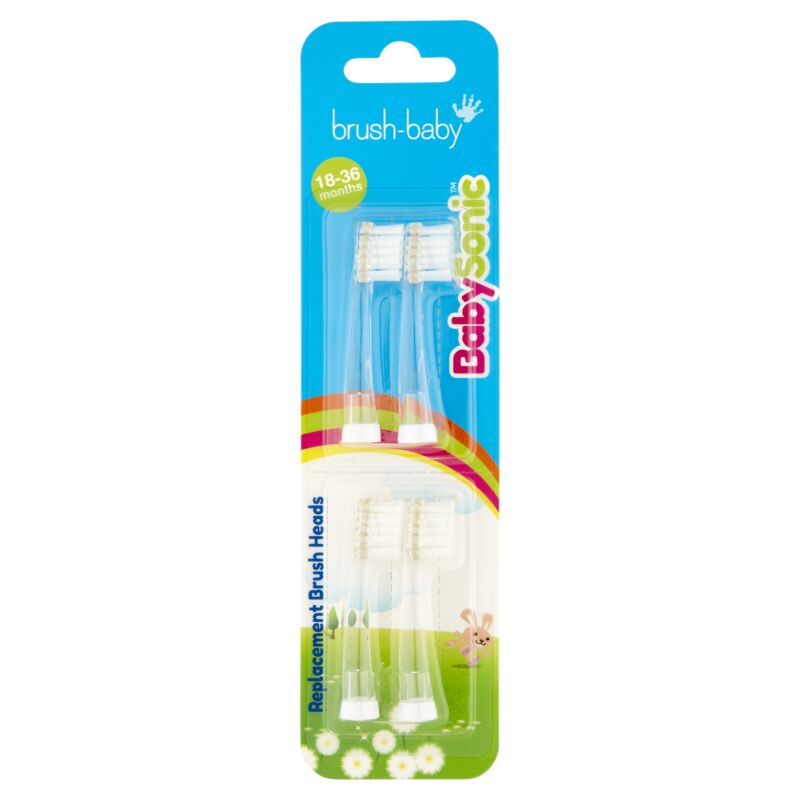 BRUSH BABY_Baby Sonické šPičky Zubního Kartáčku 18-36m . 2