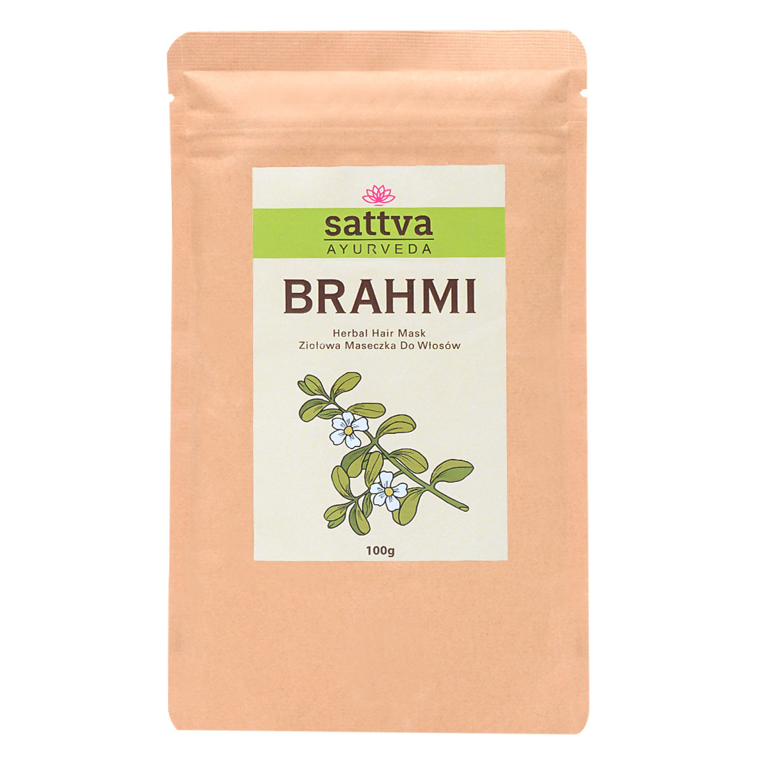 _Ayurveda Brahmi Powder Prášek Na Posílení Vlasů 100 g