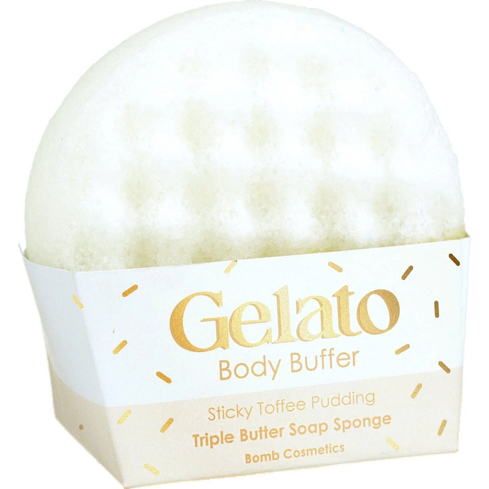 Body Buffer Soap Sponge Gelato Body Buffer Sponge Sticky Toffee Pudding 200g
